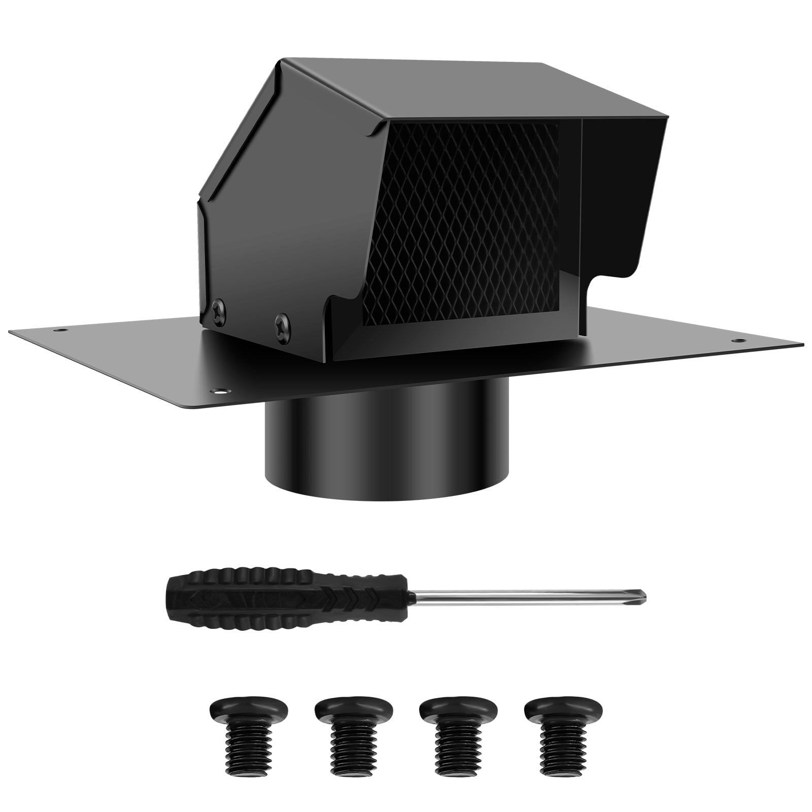 pluokvzr Roof Vent Cap 4 Inch 430 Stainless Steel Roof Dryer Vent ...