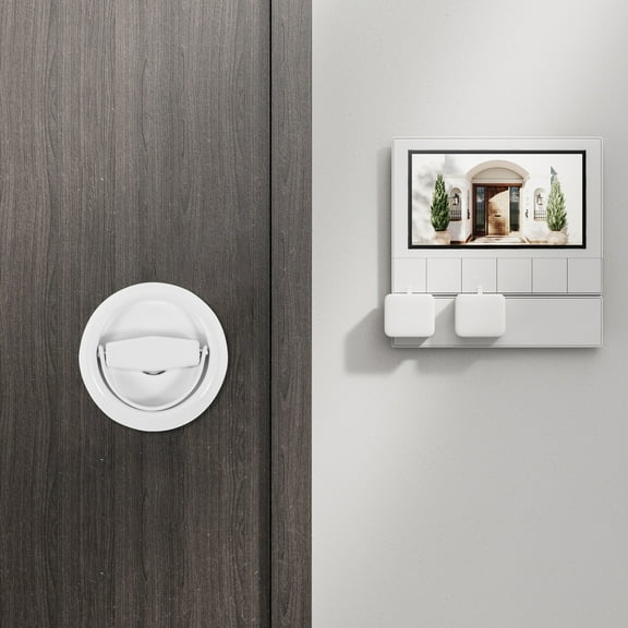 pluokvzr Round Recessed Door Lock Stainless Steel Round Recessed Door Lock Rustproof Recessed Door Knob Hidden Recessed Cup Door Handle Practical for Home Living Rooms Bedrooms