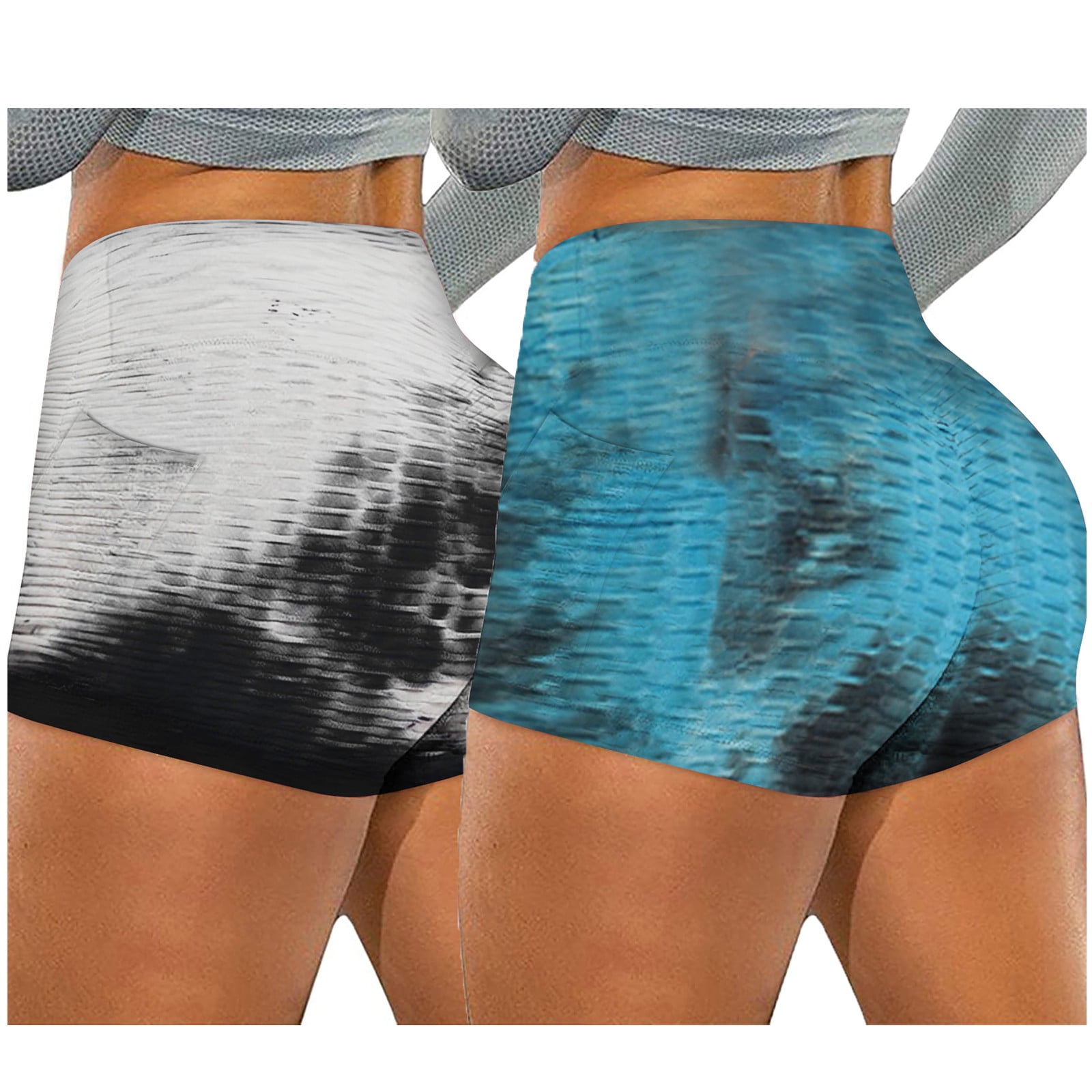 plus Size Pants for Women Yoga 90 Degrees Yoga Pants Shorts Yoga Tie dye Stretch Fitness Pockets Wrinkled Women Biker Pants Running Yoga Pants Stack Pants for Women Walmart
