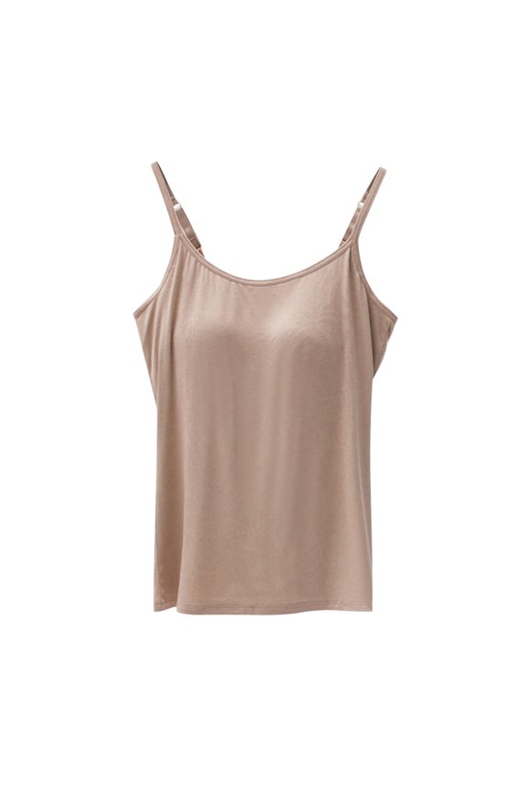 plus Size Tops for Women Womens to Women With Chest Pads Five Fingers Without Steel Ring Bra Cups One Sports Camisole