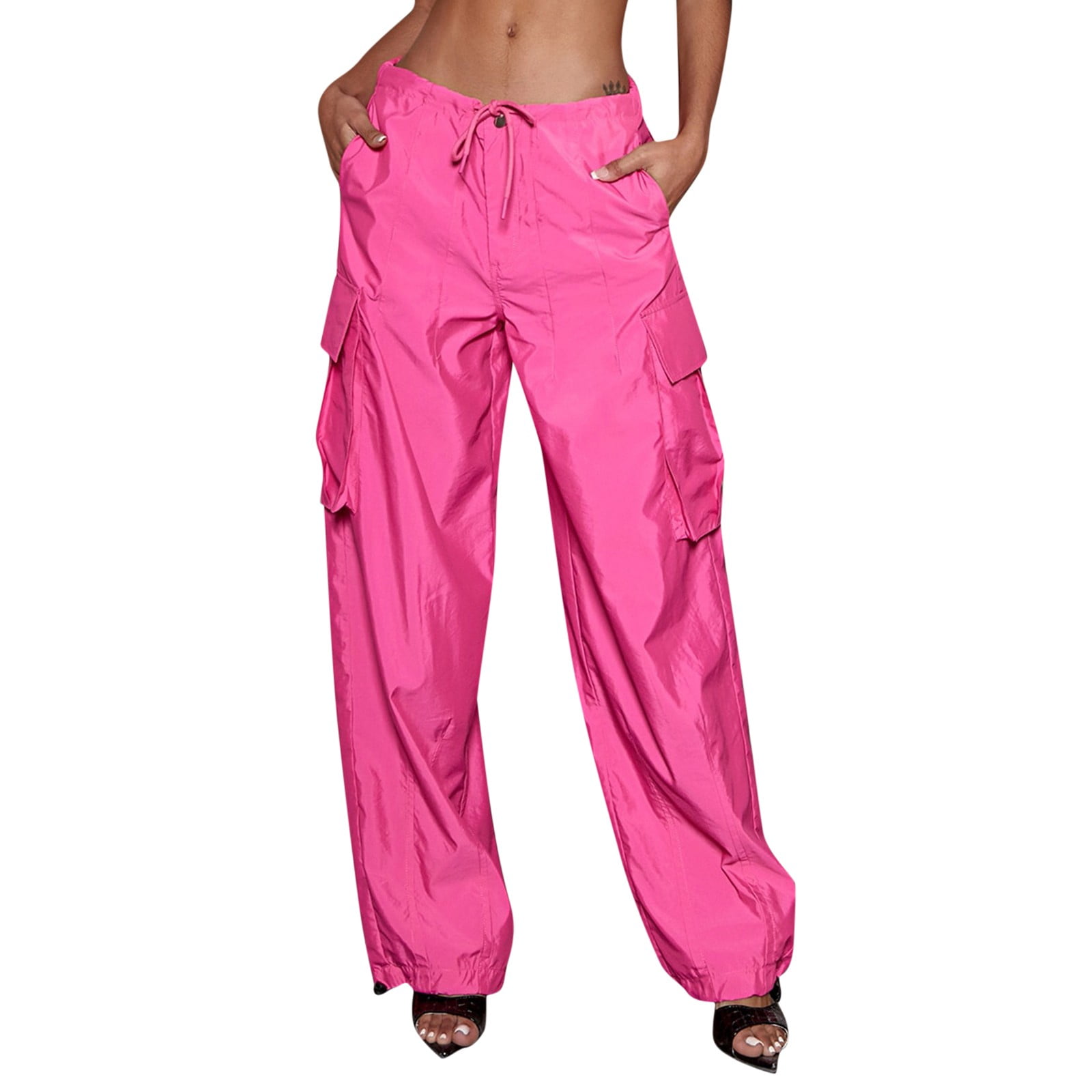 Loose Fit Parachute Pants Pink  Parachute pants outfit, Parachute pants,  Loose fitting