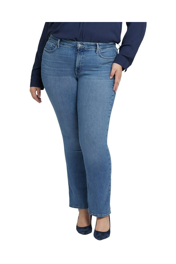 womens Plus Marilyn Heyburn Wash Straight Leg Jean, 24W