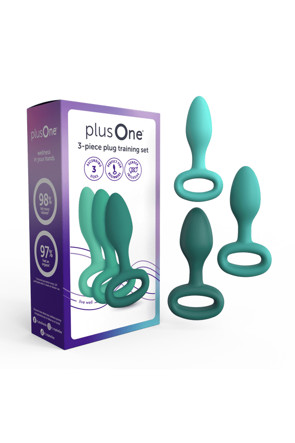 3 piece Butt Plug Training Set, Waterproof
