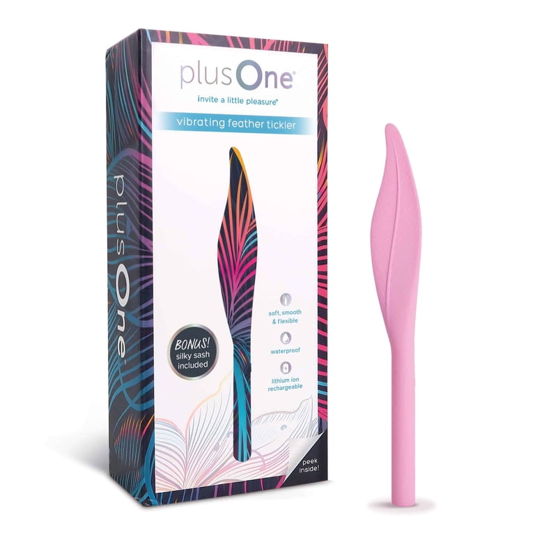 plusOne Vibrating Feather Soft Touch Tickler, 5&nbsp;Vibration  Settings,&nbsp;Waterproof - Walmart.com
