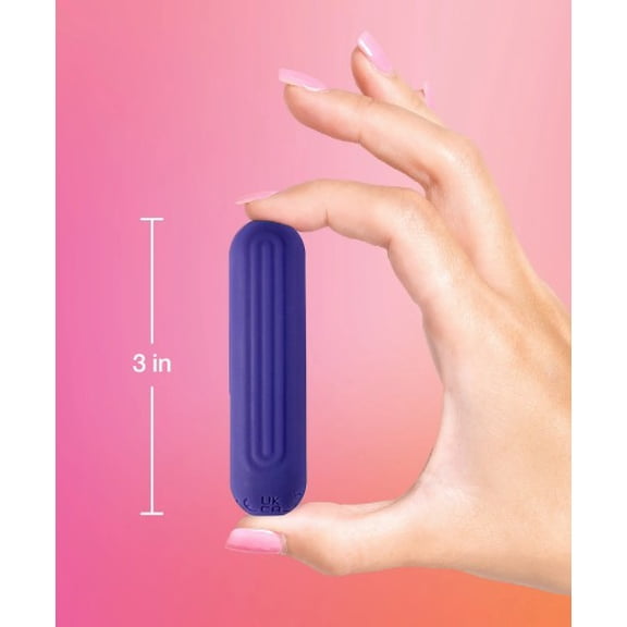 plusOne Grooved Wand Soft Touch Body Massager, 10 Vibration Settings,