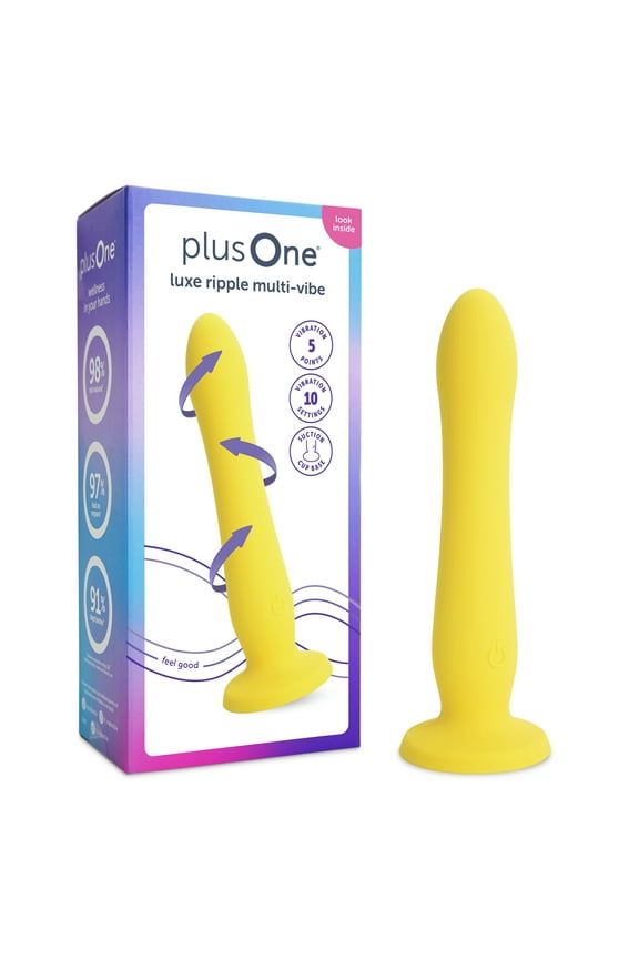 Luxe Ripple Multi-Vibe Dildo, 10 Settings, Waterproof, Premium Silicone, Strong Suction Base