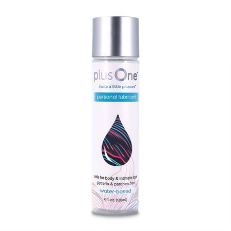 plusOne Personal Lubricant, 4 oz., Water-based, Body Safe