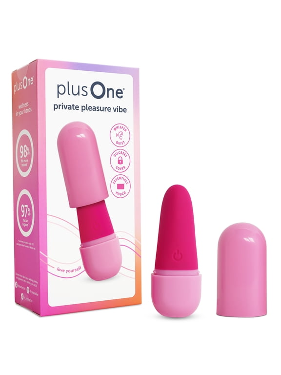 Private Pleasure Vibrator, Whisper-Quiet, Pink, Rechargeable