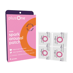 plusOne Spark Arousal Patches Sensual Support for Women with Ginseng, L-Arginine & Ginkgo Enhances Intimate Mood & Sensation Easy Stick-On 4 Count