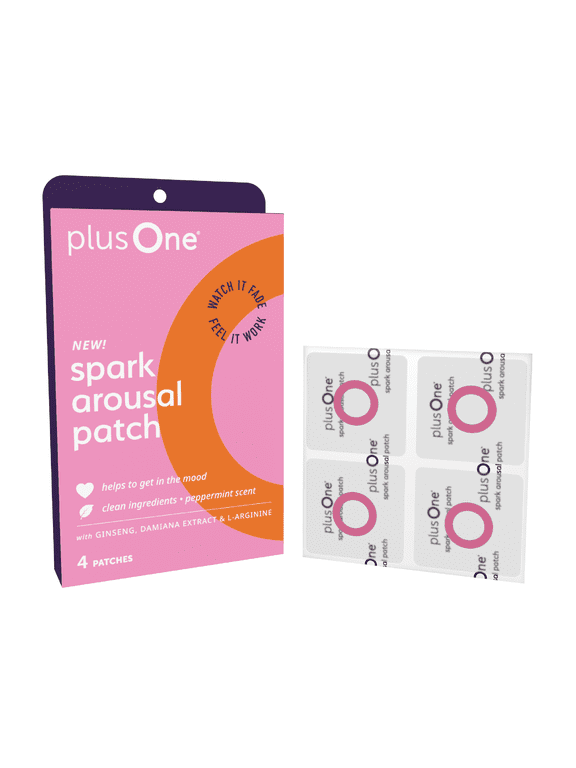 Spark Arousal Patches Sensual Support for Women with Ginseng, L-Arginine & Ginkgo Enhances Intimate Mood & Sensation Easy Stick-On 4 Count