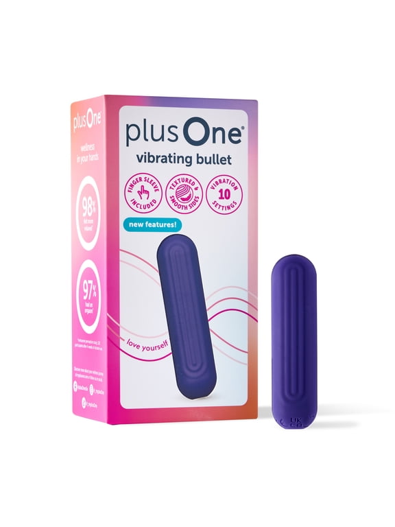 Grooved Vibrating Bullet 2.0 Soft Touch Massager, 10 Vibration Settings, Waterproof
