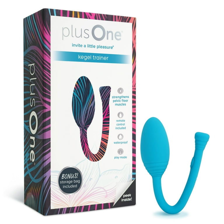 plusOne Vibrating Kegel Pelvic Floor Strengthening Trainer Remote Included 5 Vibration Settings