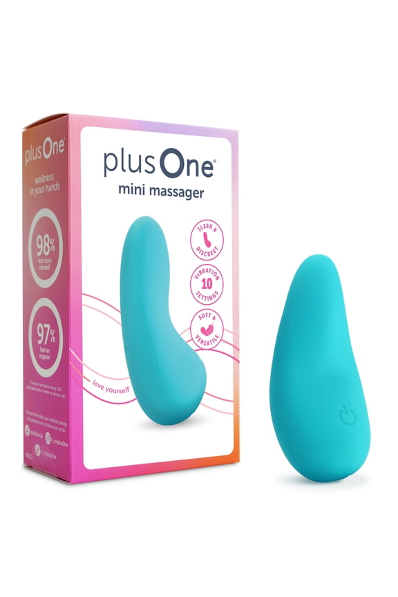 Vibrating Mini Soft Touch Massager, 10 Vibration Settings, Waterproof