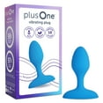 thumbnail image 1 of plusOne Vibrating Silicone Anal Plug with USB Charging Cord, Waterproof, 1 of 12