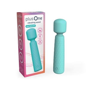 plusOne Vibrating Soft Touch Wand, 10 Vibration Settings, Waterproof