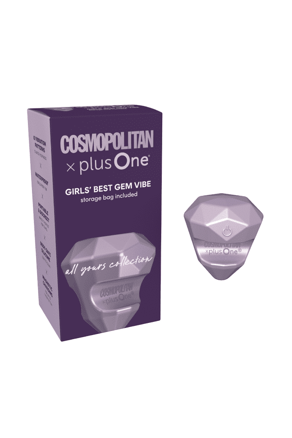 Cosmopolitan X plusOne Girls' Best Gem Vibrator with Magnetic Charging and Storage Bag, Lavender