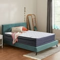 Essenza 12 Hybrid Latex And Innerspring Plush Mattress plush Foam Encased Hybrid Eurotop Innerspring Mattress and 8" Wood