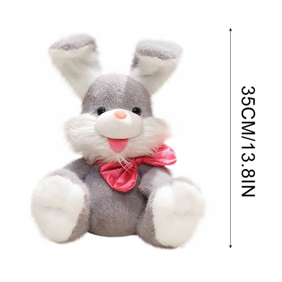 Plush Bunny Toy Interactive Stuffed Bunny Plush Toy with Waving Motion and Singing Sounds, Cuddly Rabbit with Floppy Ears Soft Interactive Animal forBirthday Party Basket Decorations