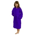 thumbnail image 1 of plush spa bathrobe for Kids, Boys and Girls Medium Size, Purple, 1 of 1