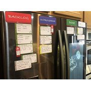 pmxboard Home Kanban Board Set, Scrum Board Set, Scrum Kit, Full Kanban Board Kit with Kanban Magnets for Individual Use at Home, Office and School. Full Agile Magnetic Cards Kit, 39 Pieces Agile Kit