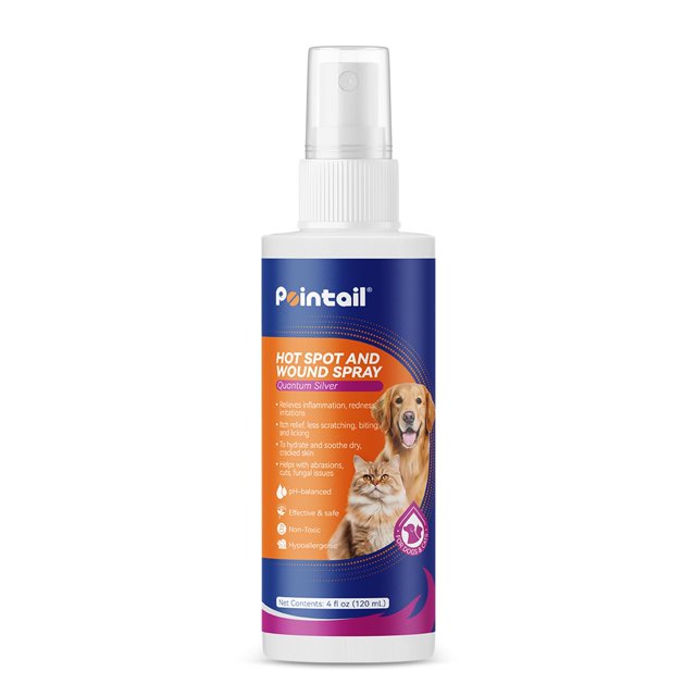 pointail Hot Spot Spray for Dogs & Cats, Dog Wound Care Spray, Hot Spot