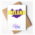 thumbnail image 1 of polar light map iceland eu Welcome Back Greeting Cards Envelopes Blank, 1 of 4