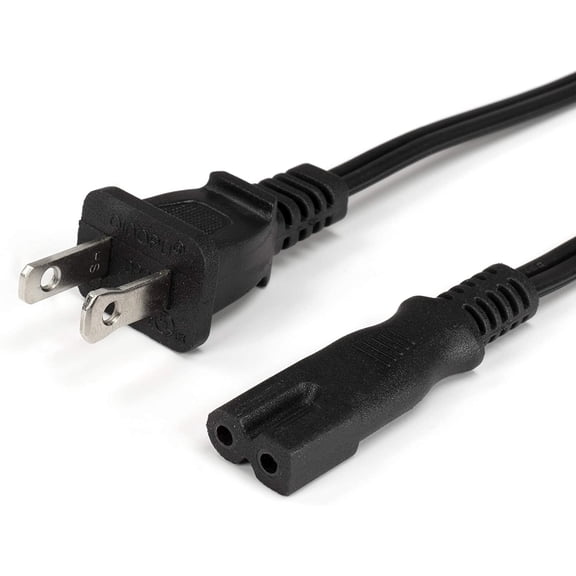 polarized directv, comcast, dish network, ac power cord - 6' (square and round). used for directv models d12, h21-h24, hr21-hr24, and hr34. used for most motorola, u-verse, and fios receivers.