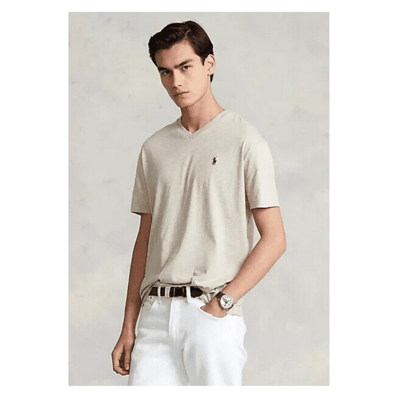 Polo Ralph Lauren Men's Cotton Short Sleeve T Shirt Expedition Dune Heather 2XL