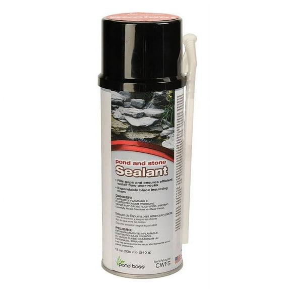 pond boss Pond and Stone Foam Sealant 12 Oz - Black