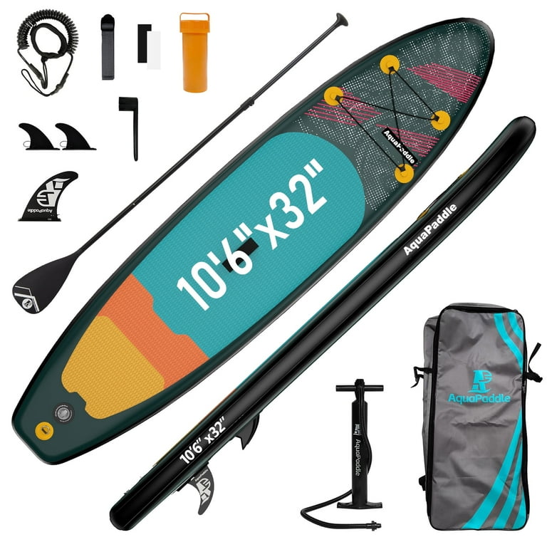 LNOW 10'6 Inflatable Stand Up Paddle Board 6' Thick SUP