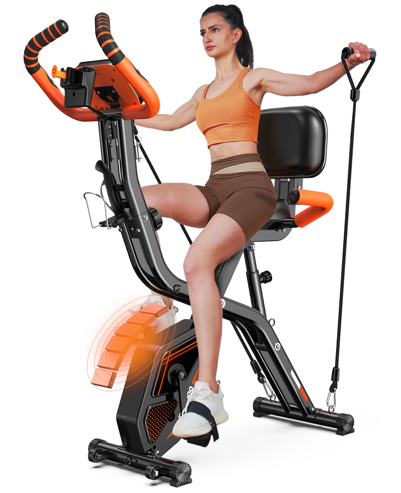 【未使用品】 pooboo 4-in-1 Tri Bike, Stationary Foldable Bike, Exercise ウエイトトレーニング