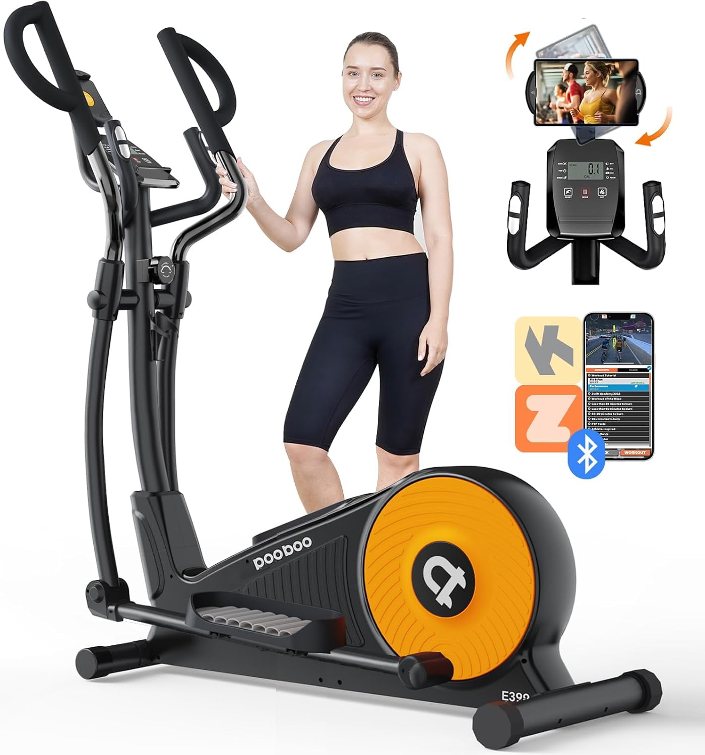 Elliptical Bike Home Gym Elliptical Machine, 32-Level Magnetic