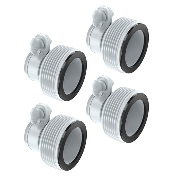 poolhacker 1.25" to 1.5" Type B Hose Adapters Hose Conversion Adapters B Kit to Upgrade Filter Pumps and Saltwater System (4 Pack)