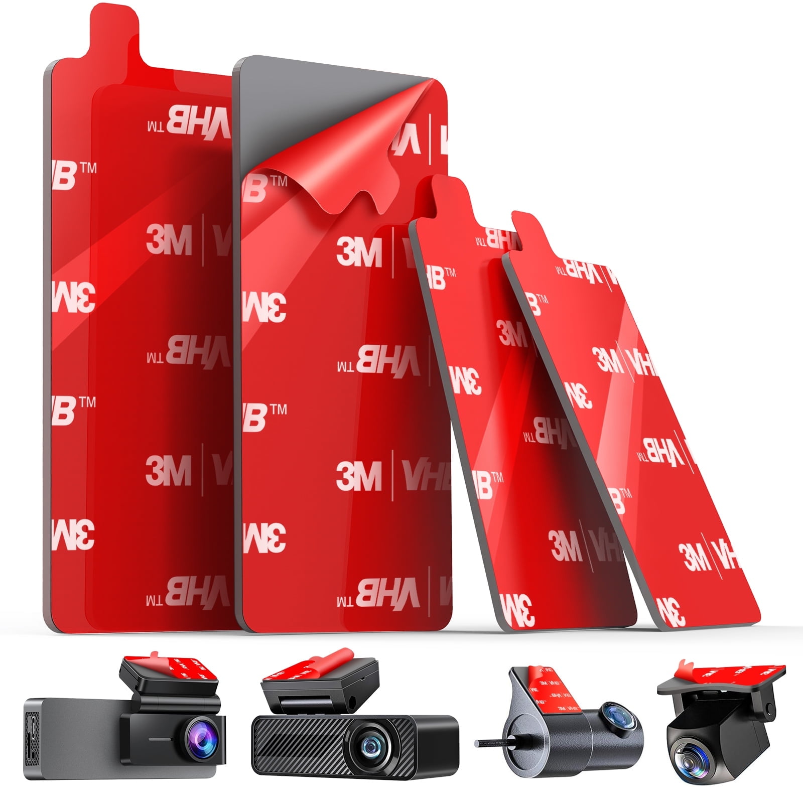 Lot De 4 Patches Adhésifs Carrés 3M Résistants À La Chaleur