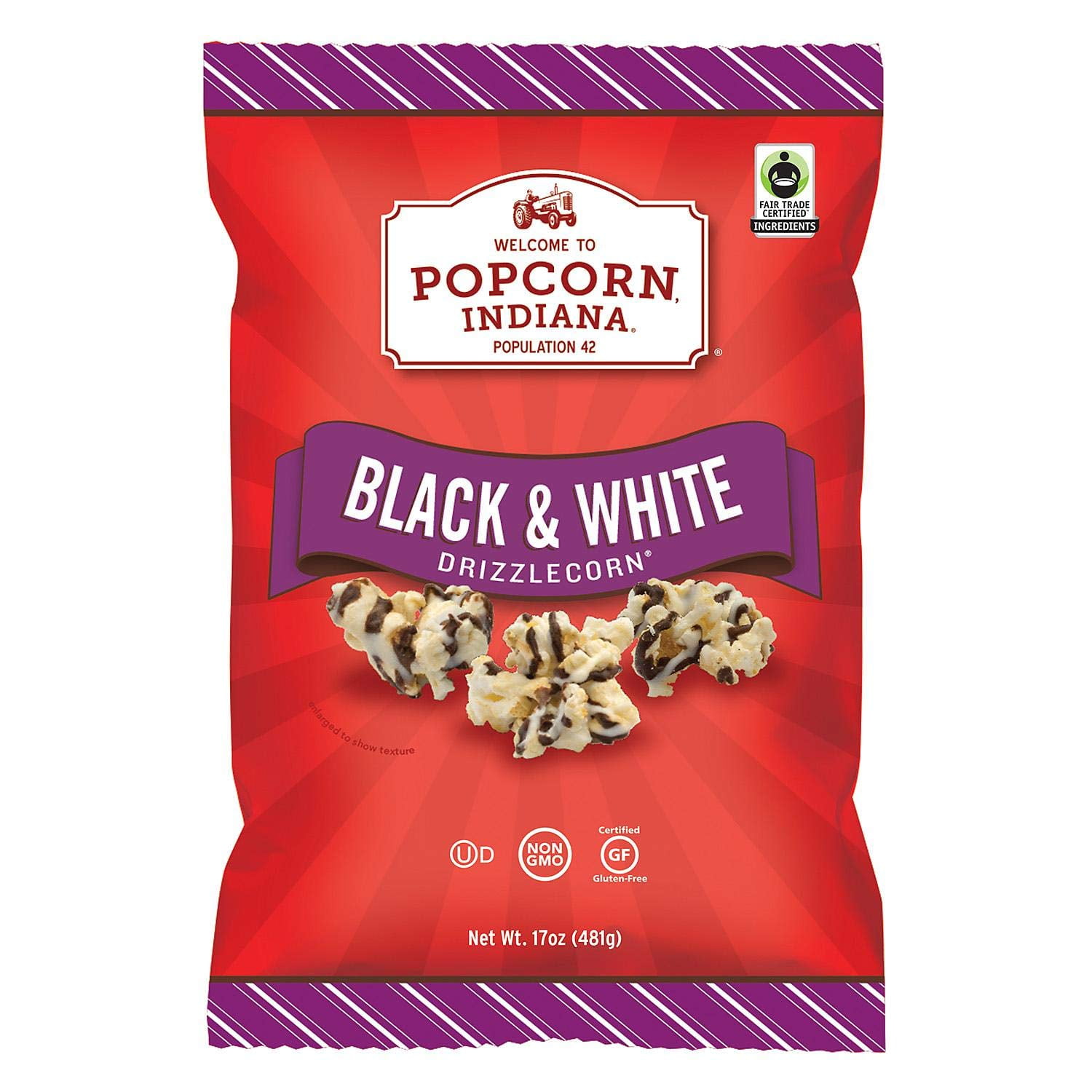 popchips Popcorn, Indiana Drizzled Black & White Kettlecorn (17 Oz)