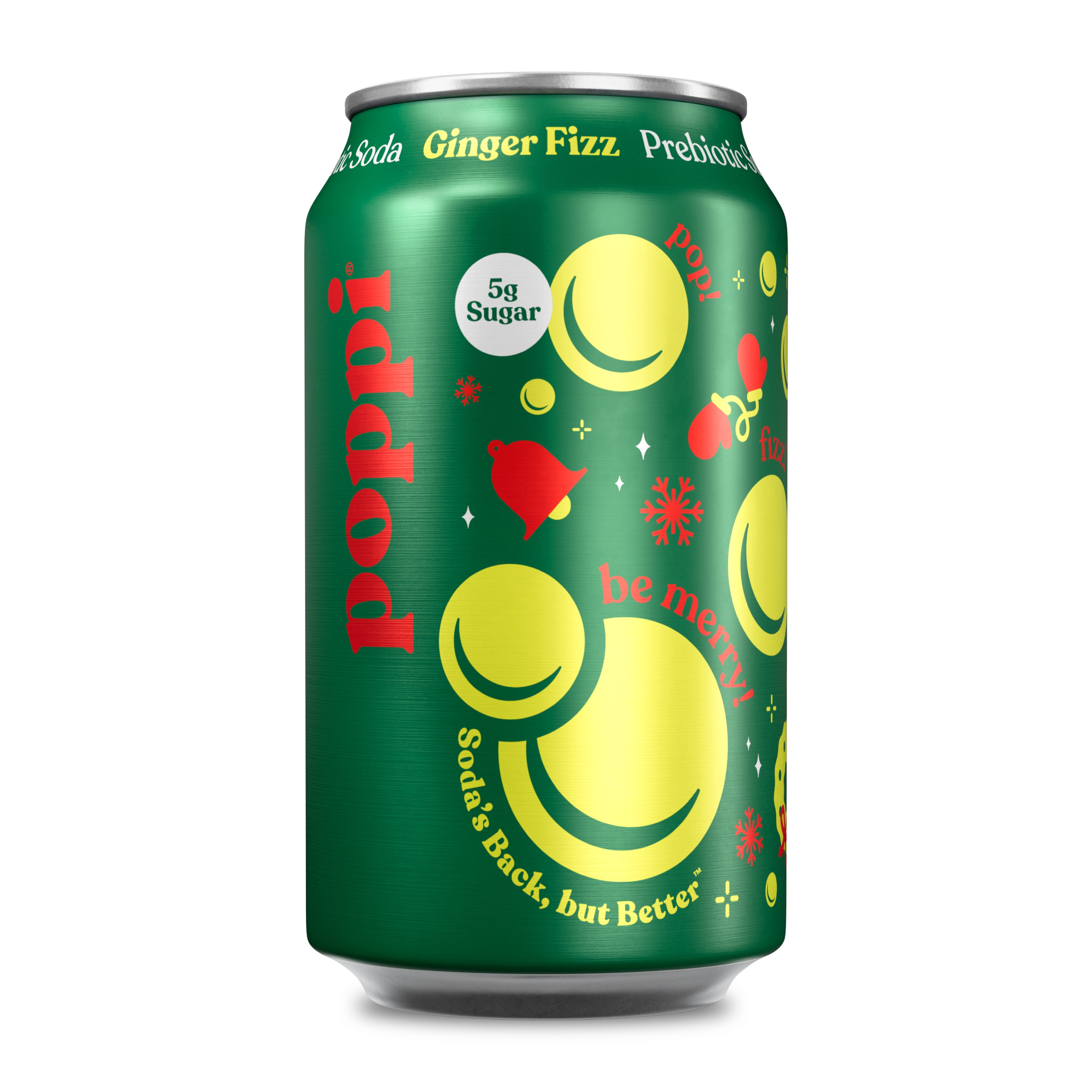 poppi Ginger Fizz Prebiotic Soda, 12 oz, Single Can - Walmart.com