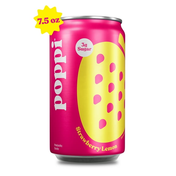 poppi Strawberry Lemon 7.5oz Mini Can