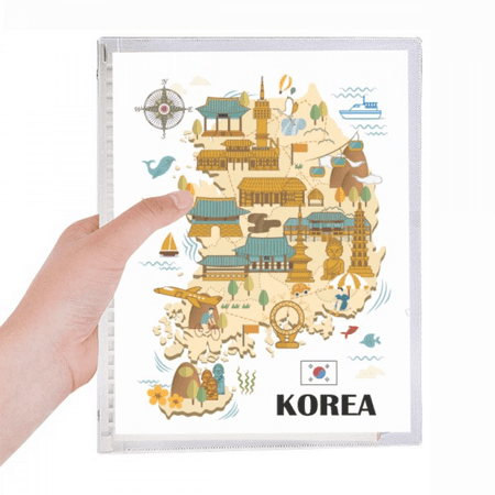 popular landmarks in south korea notebook loose diary refillable journal statiry