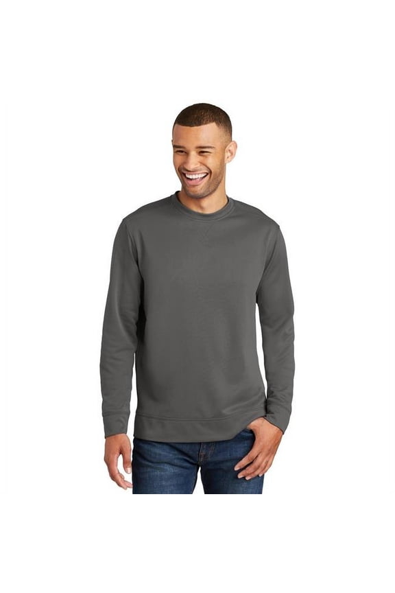 port 1234592 performance fleece crewneck sweatshirt, charcoal - 3xl
