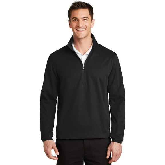 port authority men's 1/2-zip soft shell jacket