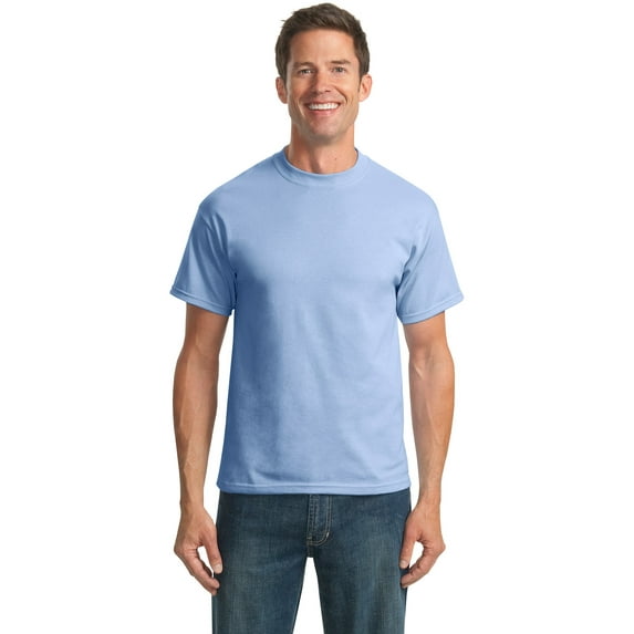 port & company mens durable wrinkle resistant t-shirt, athletic heather, xxx-large, style, pc55