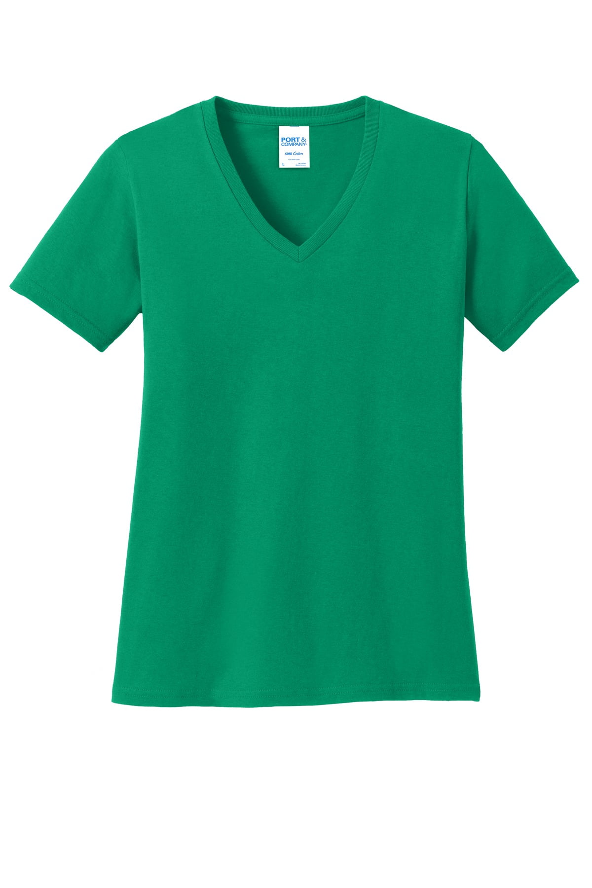 port & company women's short sleeve v neck basic tee blouse - Walmart.com