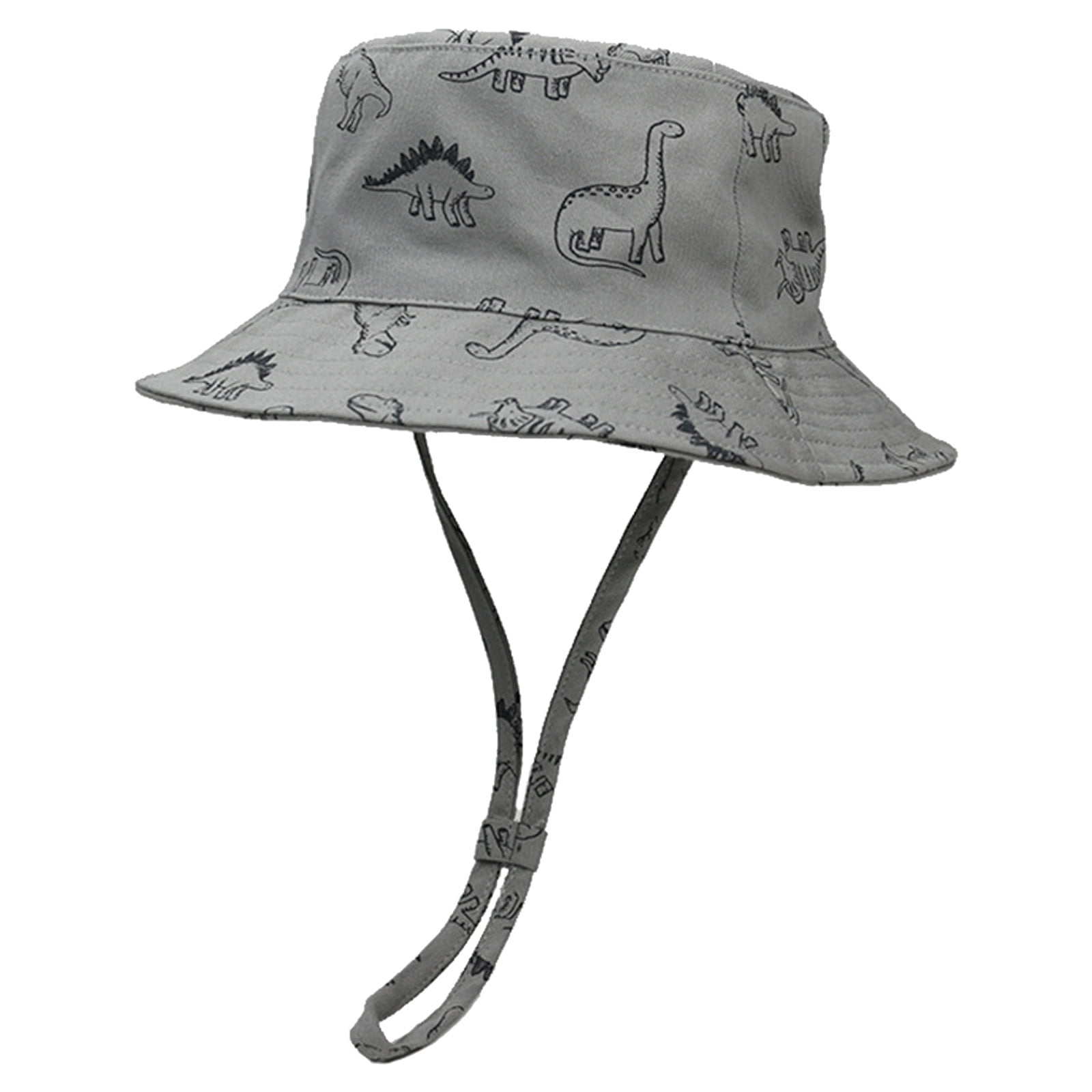 posdfud Toddler Bucket Hat Cartoon Caps Dinosaur Boys Hat Wide Brim