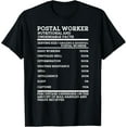 thumbnail image 1 of postal worker nutritional facts, mail carrier, mail lady T-Shirt, 1 of 4