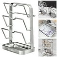 thumbnail image 1 of pot&nbsp;lid&nbsp;storage&nbsp;rack Pot Lid Holder While Cooking 304 Stainless Pot Lid Organizer And Spoon Rest For Stove Top Multifunctional Pot Lid Rack And Spoon Rest For Kitchen Counter, 1 of 9