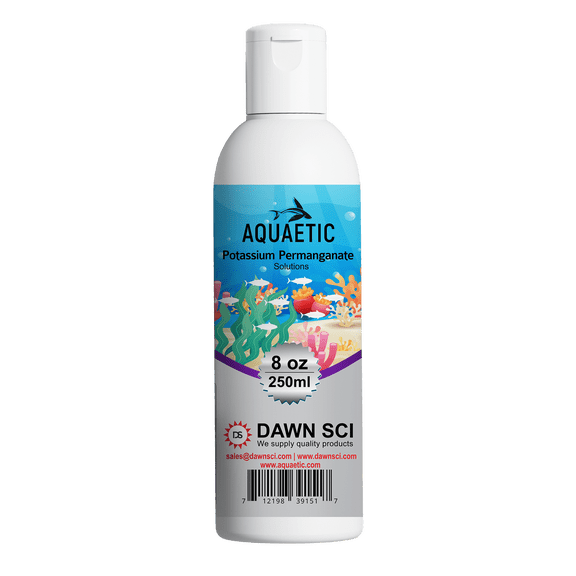 potassium permanganate solution 8 Oz , Effective against external fish infections