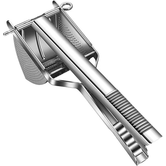 potato masher potato ricer for mashed stainless steel masher kitchen tool potato press baby food masher bean masher (11in)