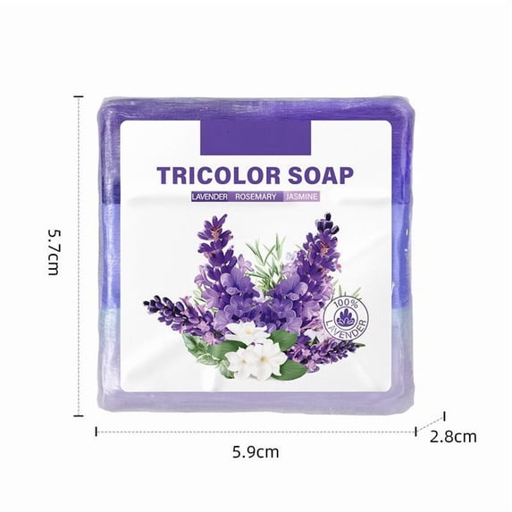 potrochi Bar Soap for Men& Women, Clean Herbal Color Soap Deep Cleaning Oil Control Soap 120g, D