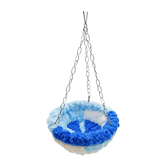 potrochi Bird Nest for Cage,Plush Hanging Bird Bed for Parakeet Indoor & Outdoor, Breeding Bird House for Conure, Budgie, Cockatiel, Lovebird, Finch, Hamster,Small Pets,Warm Nest,A