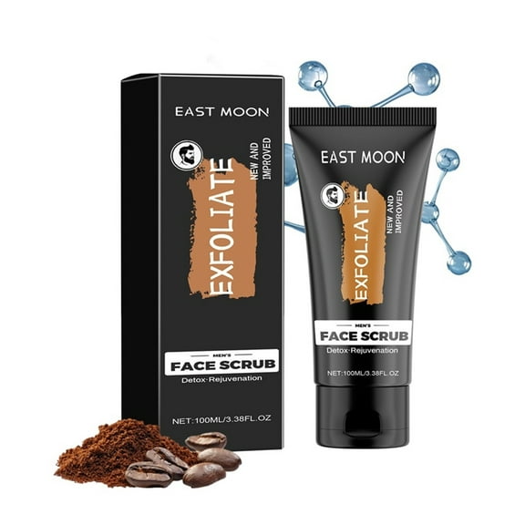 potrochi Blackhead Clearing Face Scrub, Face Scrub for Men, Facial Scrub for Deep Exfoliating, Cleansing, Removing Blackheads, Ingrown Hairs, Pre-shave Soften, Organic Formulated with Coffee Extract